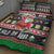 Ho Ho Ho Hold My Beer Santa African Quilt Bed Set Laugh With Beer On Christmas - Wonder Print Shop