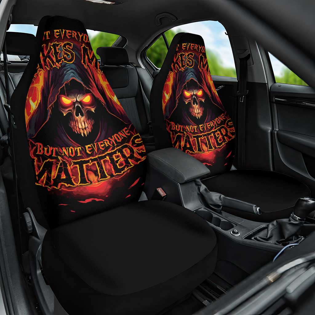 Not Everyone Likes Me Skull Reaper Car Seat Cover - Wonder Print Shop