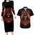 Not Everyone Likes Me Skull Reaper Couples Matching Long Sleeve Bodycon Dress and Hawaiian Shirt - Wonder Print Shop