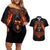 Not Everyone Likes Me Skull Reaper Couples Matching Off Shoulder Short Dress and Hawaiian Shirt - Wonder Print Shop