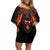 Not Everyone Likes Me Skull Reaper Family Matching Off Shoulder Short Dress and Hawaiian Shirt - Wonder Print Shop