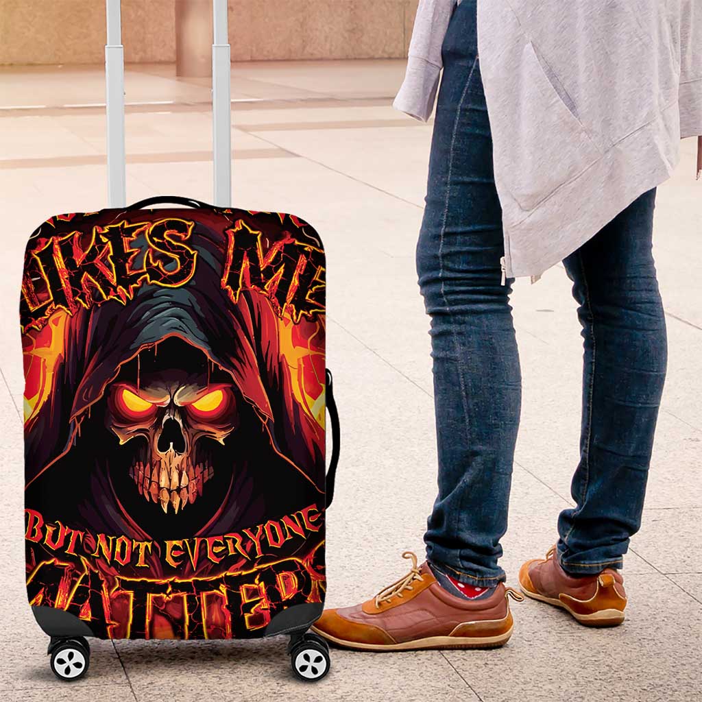 Not Everyone Likes Me Skull Reaper Luggage Cover