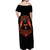 Not Everyone Likes Me Skull Reaper Off Shoulder Maxi Dress - Wonder Print Shop