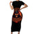 Not Everyone Likes Me Skull Reaper Short Sleeve Bodycon Dress