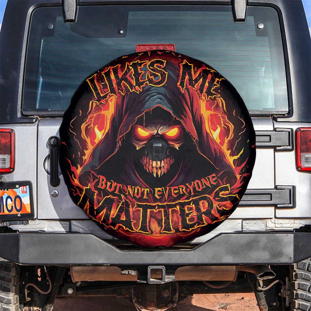 Not Everyone Likes Me Skull Reaper Spare Tire Cover - Wonder Print Shop