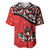 Canada Day Baseball Jersey Haida Maple Leaf Style Tattoo Red