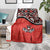 Canada Day Blanket Haida Maple Leaf Style Tattoo Red