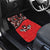 Canada Day Car Mats Haida Maple Leaf Style Tattoo Red