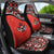 Canada Day Car Seat Cover Haida Maple Leaf Style Tattoo Red