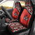 Canada Day Car Seat Cover Haida Maple Leaf Style Tattoo Red