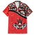 Canada Day Family Matching Long Sleeve Bodycon Dress and Hawaiian Shirt Haida Maple Leaf Style Tattoo Red