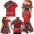 Canada Day Family Matching Mermaid Dress and Hawaiian Shirt Haida Maple Leaf Style Tattoo Red