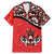 Canada Day Family Matching Mermaid Dress and Hawaiian Shirt Haida Maple Leaf Style Tattoo Red