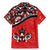 Canada Day Family Matching Mermaid Dress and Hawaiian Shirt Haida Maple Leaf Style Tattoo Red