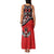 Canada Day Family Matching Tank Maxi Dress and Hawaiian Shirt Haida Maple Leaf Style Tattoo Red