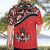 Canada Day Hawaiian Shirt Haida Maple Leaf Style Tattoo Red