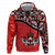 Canada Day Hoodie Haida Maple Leaf Style Tattoo Red