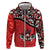 Canada Day Hoodie Haida Maple Leaf Style Tattoo Red