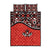 Canada Day Quilt Bed Set Haida Maple Leaf Style Tattoo Red