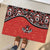 Canada Day Rubber Doormat Haida Maple Leaf Style Tattoo Red