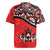 Canada Day Rugby Jersey Haida Maple Leaf Style Tattoo Red