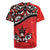 Canada Day Rugby Jersey Haida Maple Leaf Style Tattoo Red