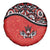 Canada Day Spare Tire Cover Haida Maple Leaf Style Tattoo Red