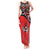 Canada Day Tank Maxi Dress Haida Maple Leaf Style Tattoo Red