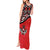 Canada Day Tank Maxi Dress Haida Maple Leaf Style Tattoo Red