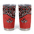 Canada Day Tumbler Cup Haida Maple Leaf Style Tattoo Red