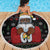 Santa Claus With African Traditional Costume Beach Blanket Christmas - Wonder Print Shop