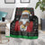 Santa Claus With African Traditional Costume Blanket Christmas