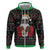 Santa Claus With African Traditional Costume Zip Hoodie Christmas - Wonder Print Shop