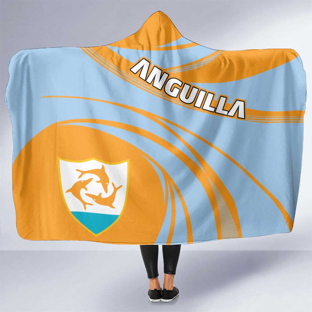 Anguilla Hooded Blanket Coat Of Arms Cricket Style