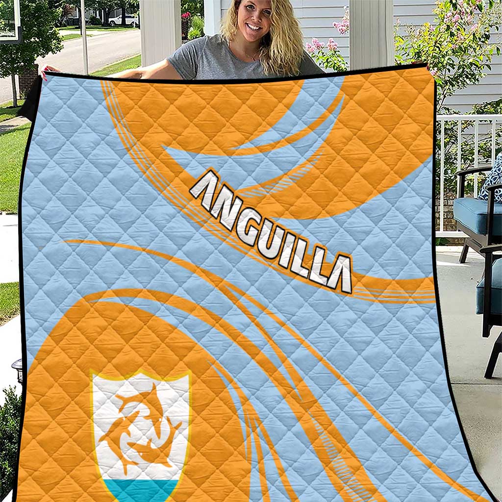 Anguilla Quilt Coat Of Arms Cricket Style - Wonder Print Shop