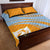 Anguilla Quilt Bed Set Coat Of Arms Cricket Style - Wonder Print Shop