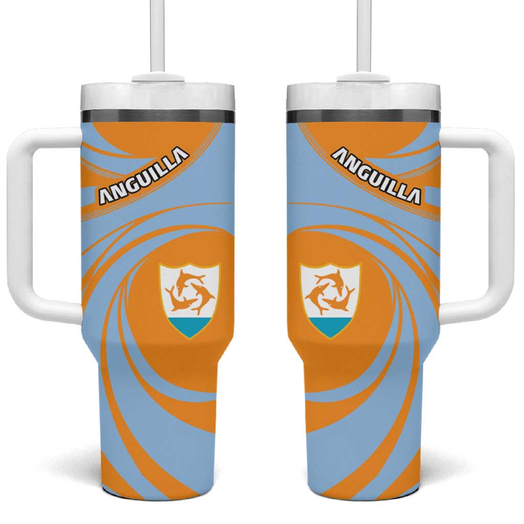 Anguilla Tumbler With Handle Coat Of Arms Cricket Style