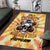 She Is Sunshine Skull Area Rug Tie Dye Yellow - Wonder Print Shop