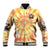 She Is Sunshine Skull Baseball Jacket Tie Dye Yellow - Wonder Print Shop