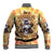 She Is Sunshine Skull Baseball Jacket Tie Dye Yellow - Wonder Print Shop