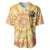 She Is Sunshine Skull Baseball Jersey Tie Dye Yellow - Wonder Print Shop