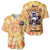 She Is Sunshine Skull Baseball Jersey Tie Dye Yellow - Wonder Print Shop