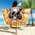 She Is Sunshine Skull Beach Blanket Tie Dye Yellow - Wonder Print Shop