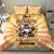 She Is Sunshine Skull Bedding Set Tie Dye Yellow - Wonder Print Shop