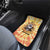 She Is Sunshine Skull Car Mats Tie Dye Yellow - Wonder Print Shop