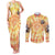 She Is Sunshine Skull Couples Matching Tank Maxi Dress and Long Sleeve Button Shirt Tie Dye Yellow - Wonder Print Shop