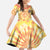 She Is Sunshine Skull Family Matching Long Sleeve Bodycon Dress and Hawaiian Shirt Tie Dye Yellow - Wonder Print Shop