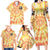 She Is Sunshine Skull Family Matching Long Sleeve Bodycon Dress and Hawaiian Shirt Tie Dye Yellow - Wonder Print Shop