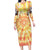 She Is Sunshine Skull Family Matching Long Sleeve Bodycon Dress and Hawaiian Shirt Tie Dye Yellow - Wonder Print Shop