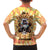 She Is Sunshine Skull Family Matching Off The Shoulder Long Sleeve Dress and Hawaiian Shirt Tie Dye Yellow - Wonder Print Shop